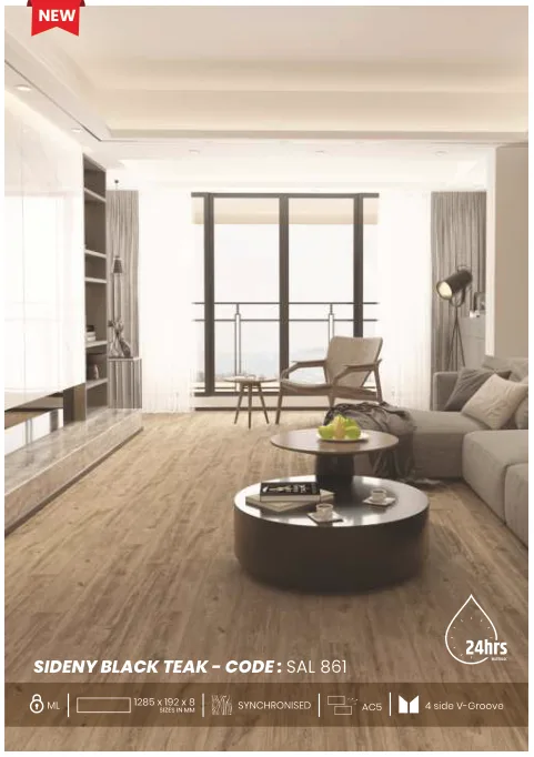 Royale Touche Floors SIDENY BLACK TEAK